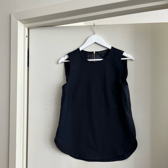 J. Crew Navy Tank with Back Zipper - Picture 2 of 4
